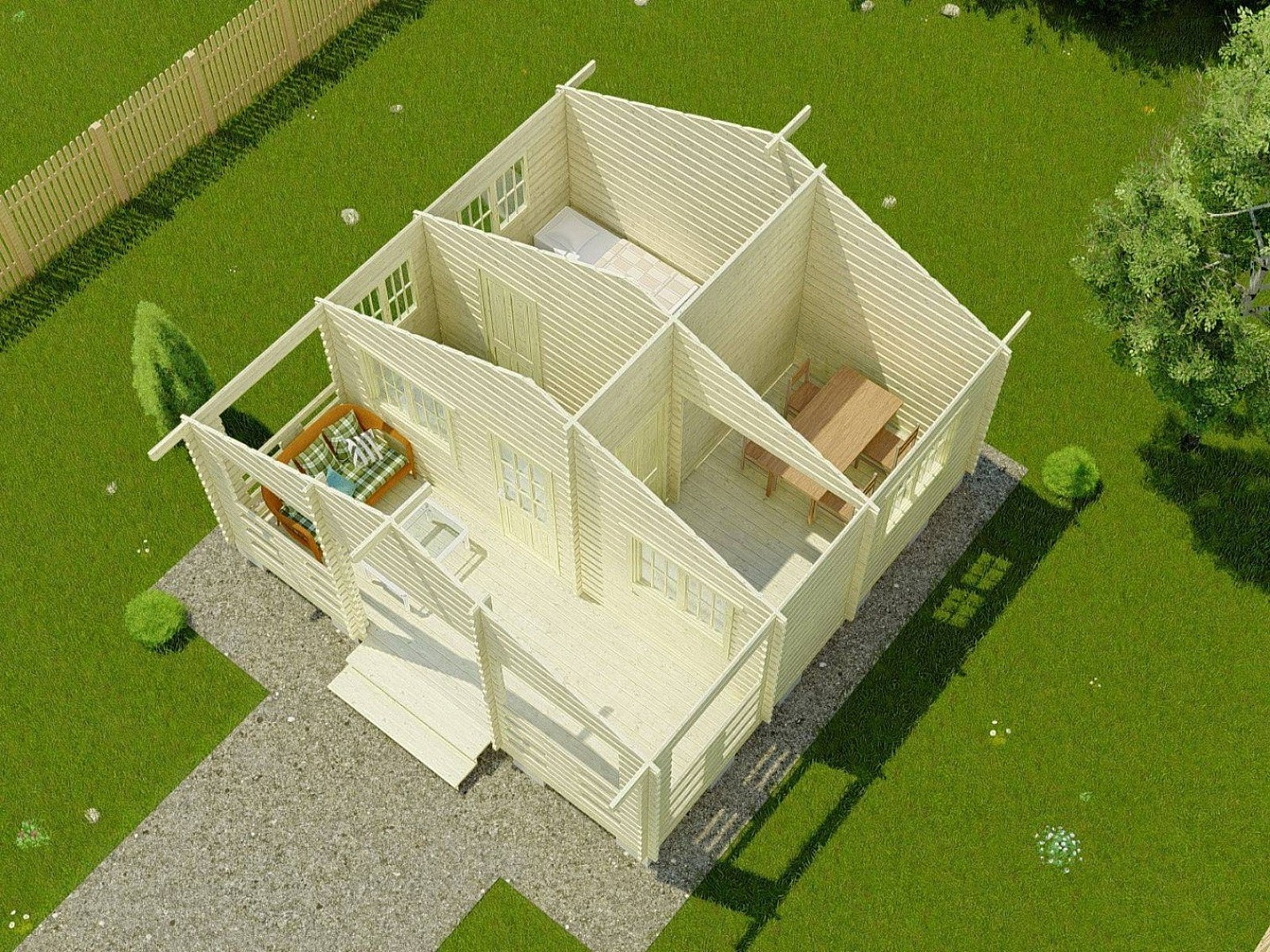 Садовый дом СК Мини 124